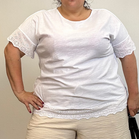 TOP BRODERIE ANGLAISE