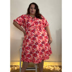 ROBE CACHE-COEUR - WATERCOLOR POPPY