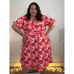 ROBE CACHE-COEUR - WATERCOLOR POPPY