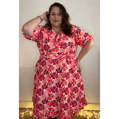 ROBE CACHE-COEUR - WATERCOLOR POPPY