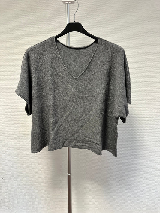 PULL CROP GRIS L'indisciplinée