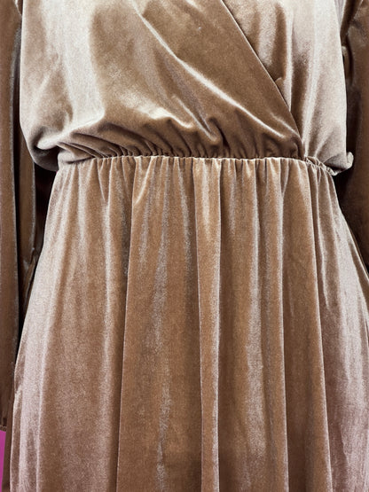 ROBE EN VELOURS DORÉE - GRANDE TAILLE - GOLD
