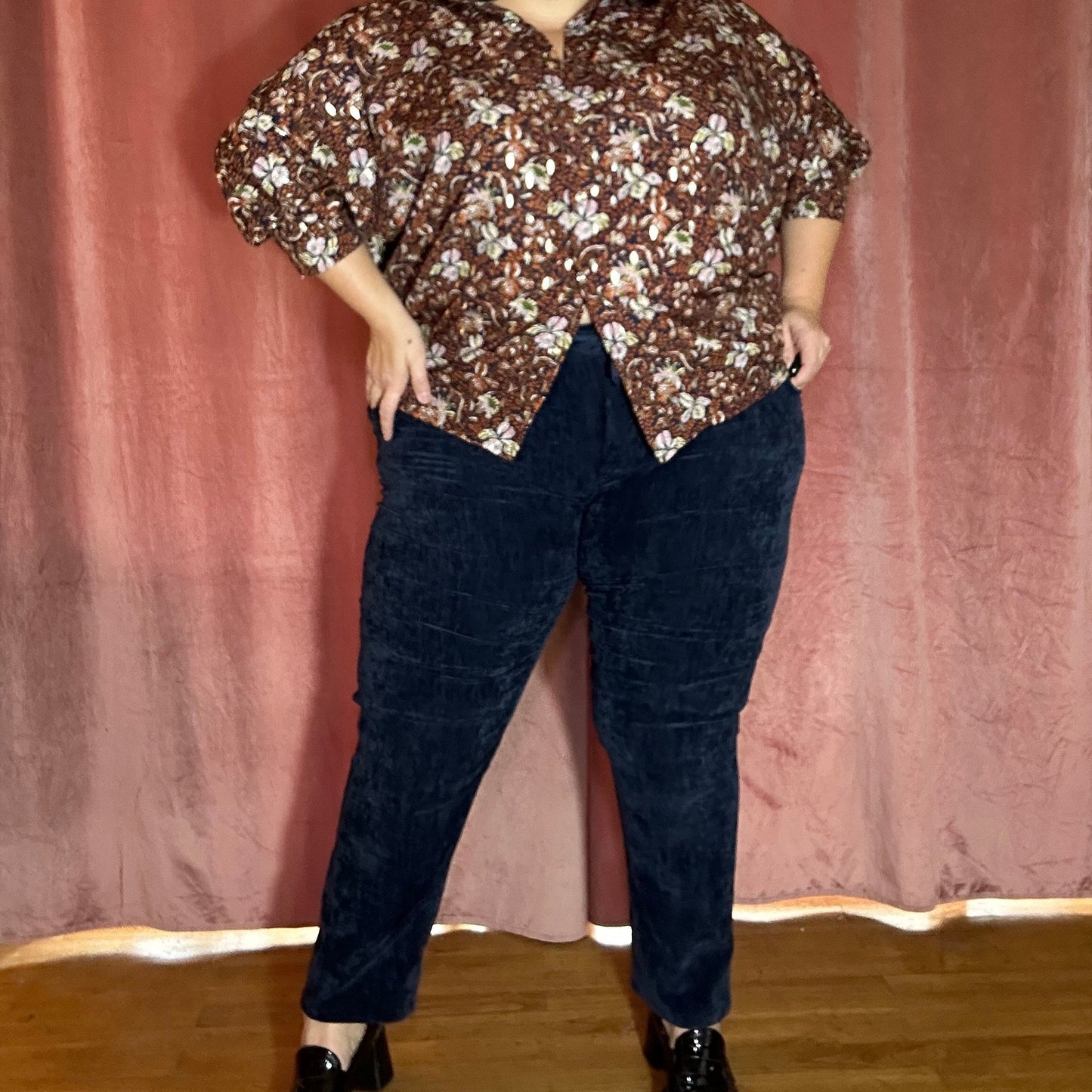 PANTALON EN VELOURS LÉGER - NOIR L'indisciplinée