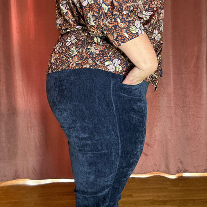 PANTALON EN VELOURS LÉGER - NOIR L'indisciplinée