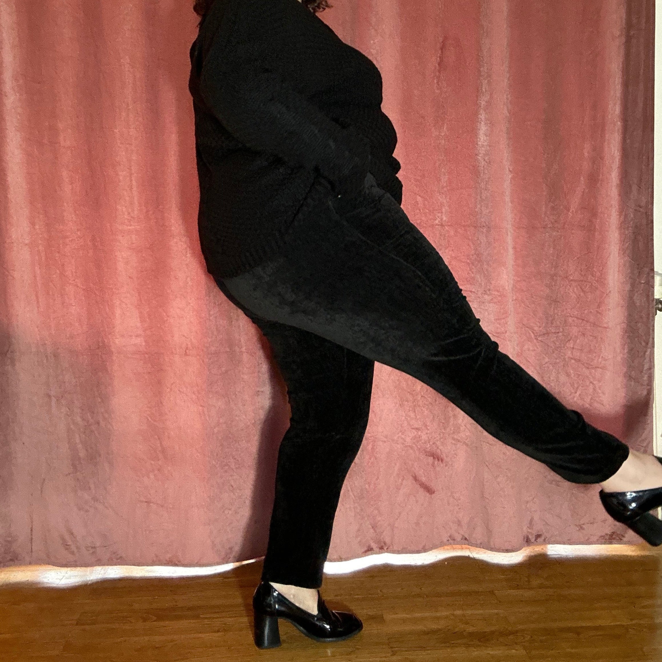 PANTALON EN VELOURS DOUX - NOIR L'indisciplinée