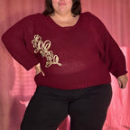 PULL BORDEAUX & DORÉ