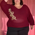 PULL BORDEAUX & DORÉ