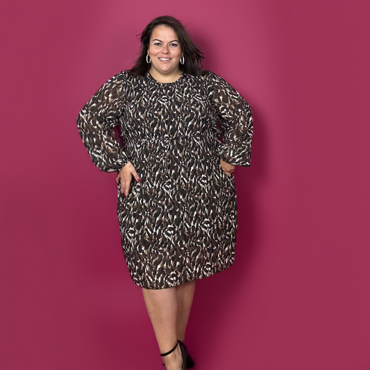 ROBE PLISSEE LATTE L'indisciplinée