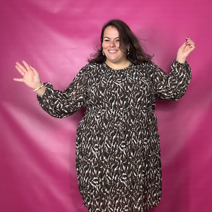 ROBE PLISSEE LATTE