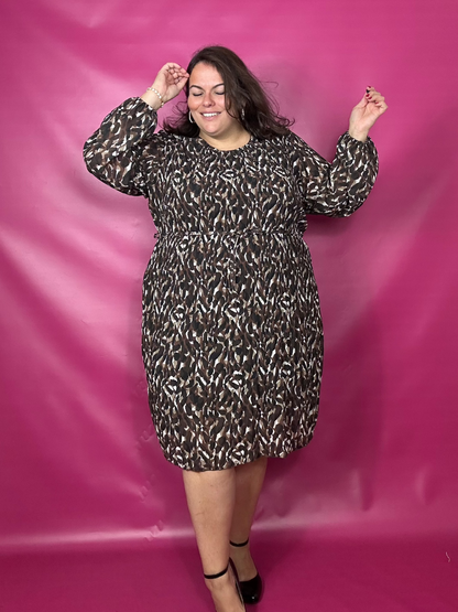 ROBE PLISSEE LATTE