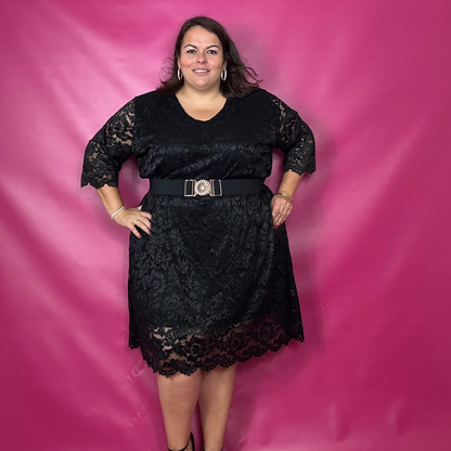 ROBE DENTELLE - NOIRE