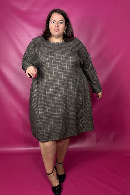ROBE CARREAUX STYLE PREPPY