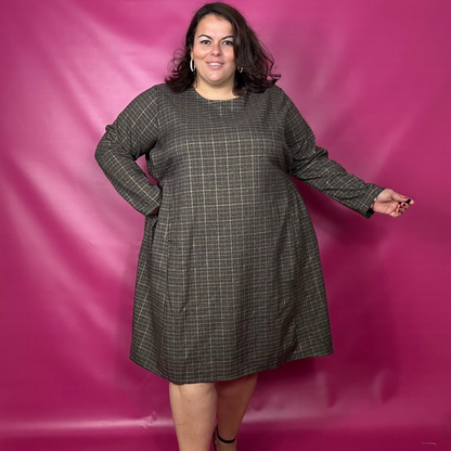 ROBE CARREAUX STYLE PREPPY