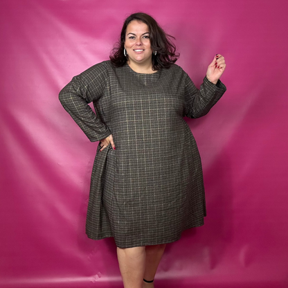 ROBE CARREAUX STYLE PREPPY