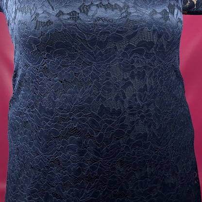 ROBE DENTELLE - MARINE