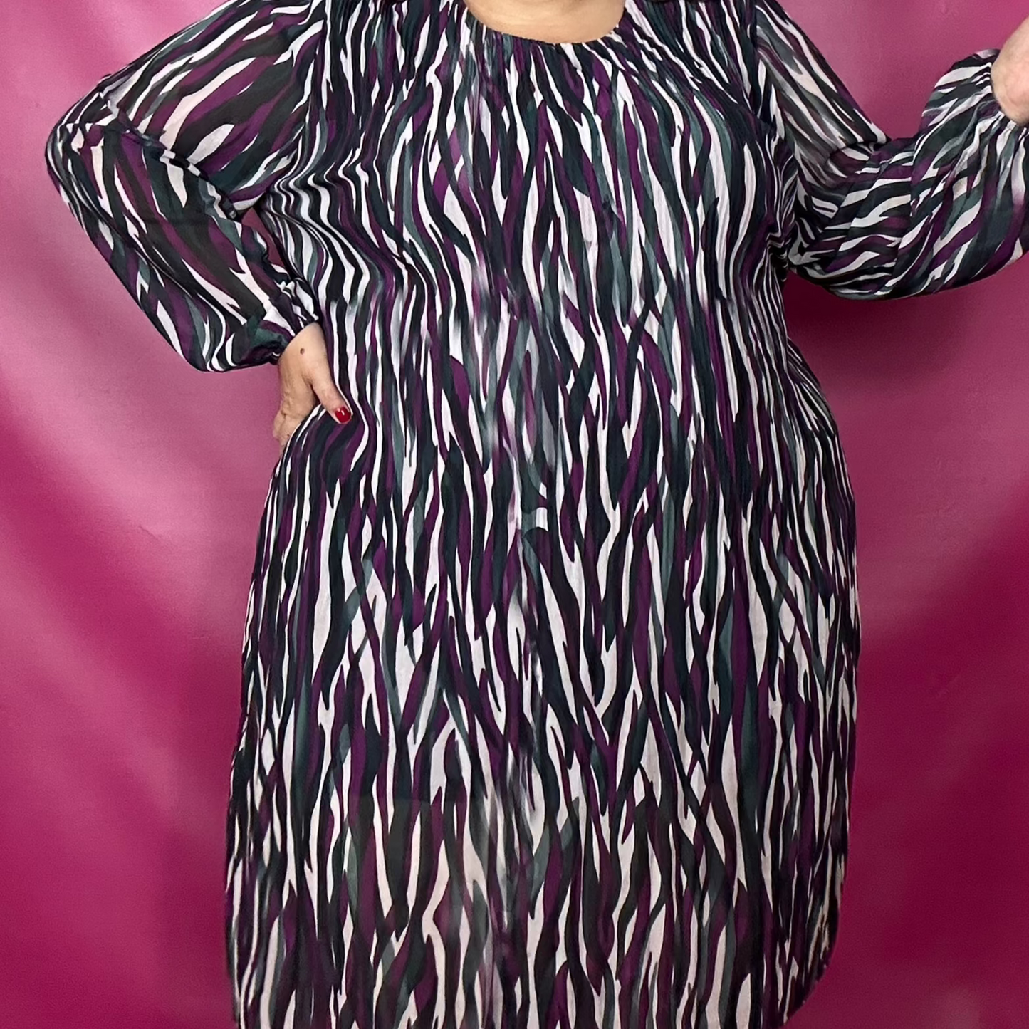 ROBE PLISSEE VIOLETTA