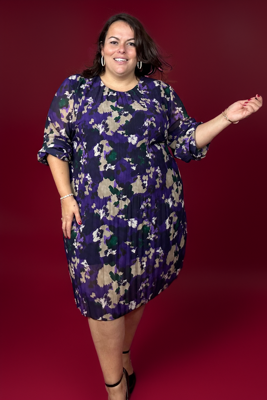 ROBE PLISSEE AMETHYSTE L'indisciplinée