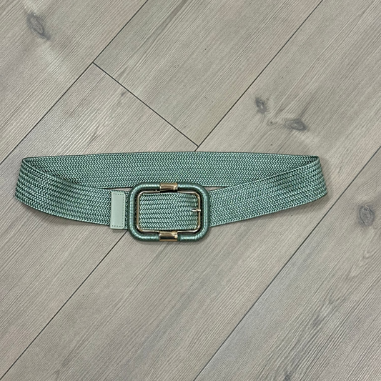 CEINTURE VERTE A BOUCLE DORÉE
