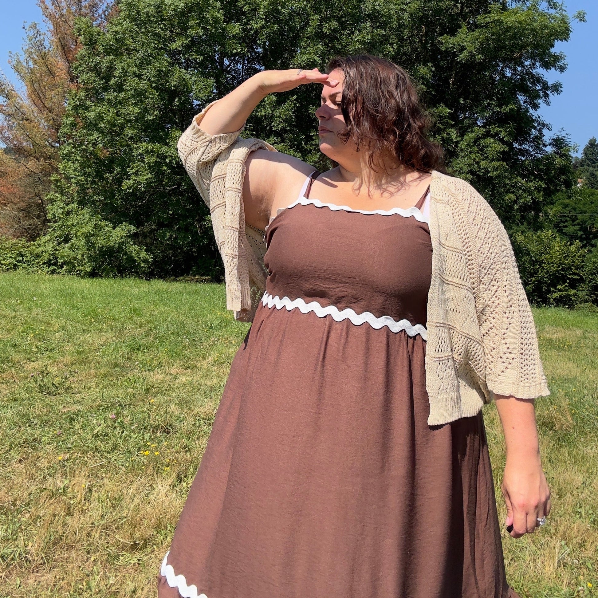 ROBE ZIG-ZAG CHOCOLAT L'indisciplinée