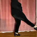 PANTALON EN VELOURS DOUX - NOIR L'indisciplinée