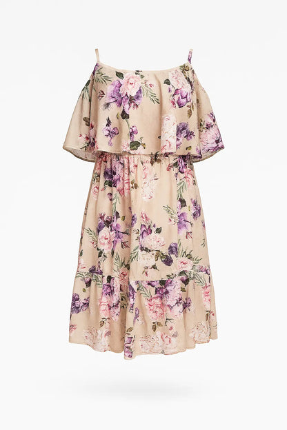 ROBE A ROSE BEIGE L'indisciplinée