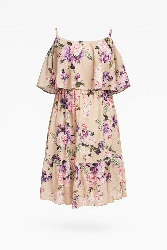 ROBE A ROSE BEIGE L'indisciplinée