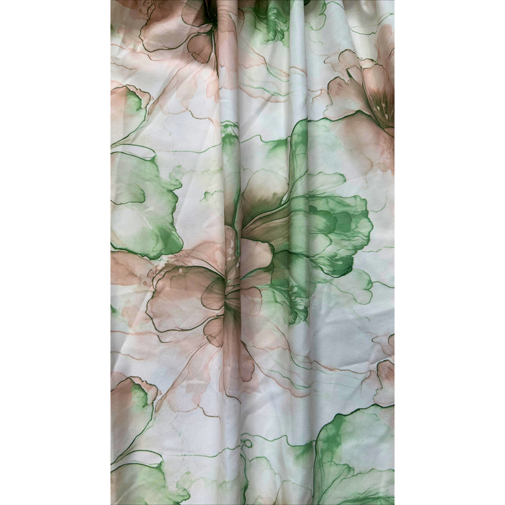 ROBE CACHE-COEUR - FLEURS AQUARELLE L'indisciplinée