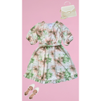 ROBE CACHE-COEUR - FLEURS AQUARELLE L'indisciplinée
