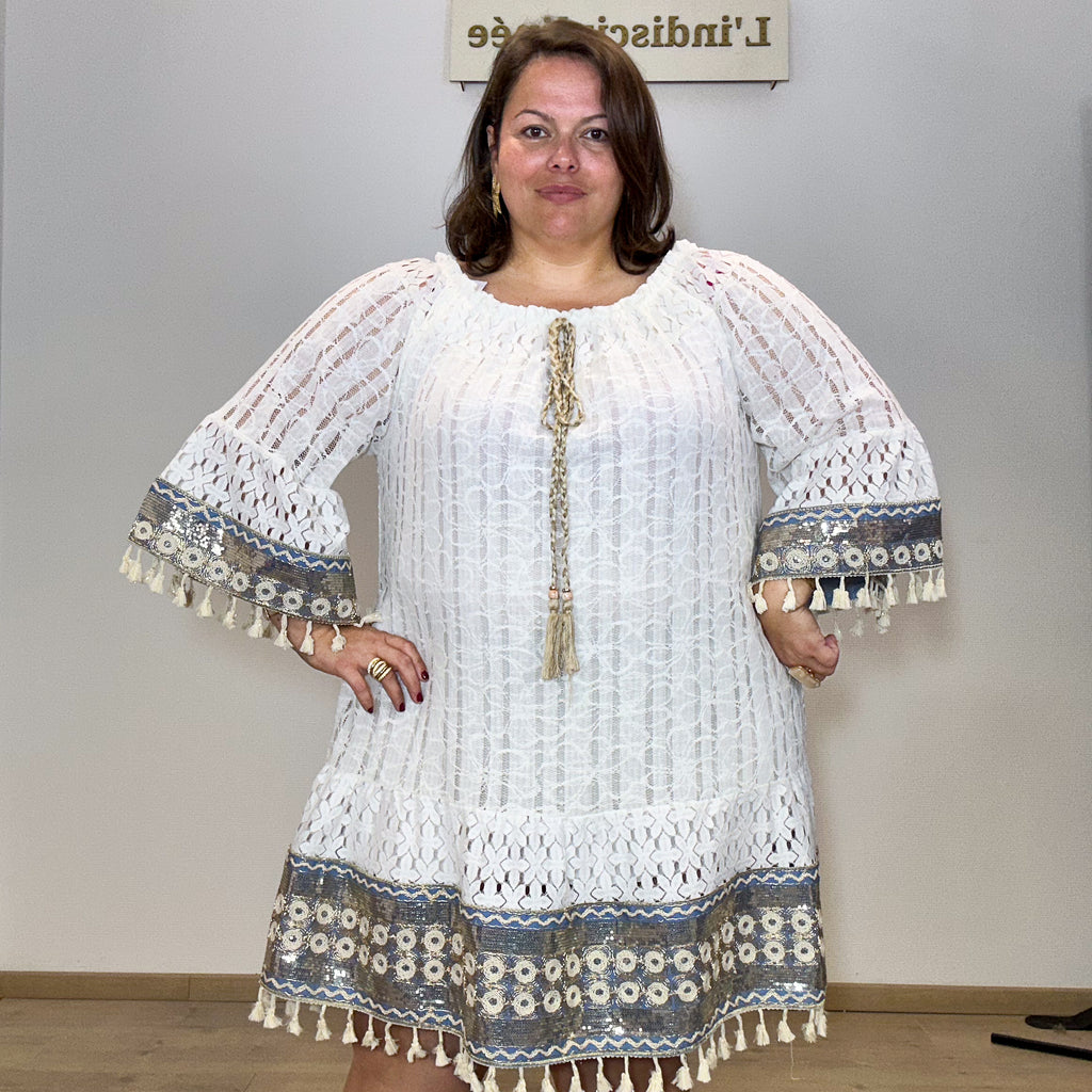ROBE DENTELLE BLANCHE