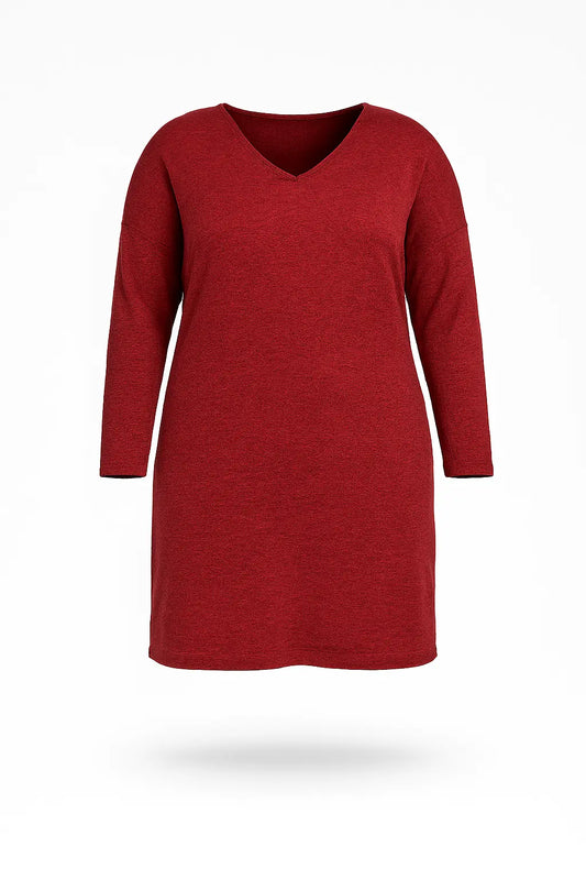 ROBE EN MAILLE BORDEAUX L'indisciplinée