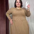 ROBE EN MAILLE CAMEL L'indisciplinée