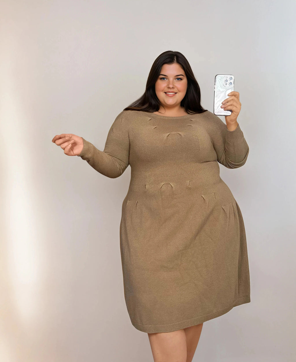 ROBE EN MAILLE CAMEL L'indisciplinée