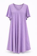 ROBE TRAPEZE LILAS L'indisciplinée