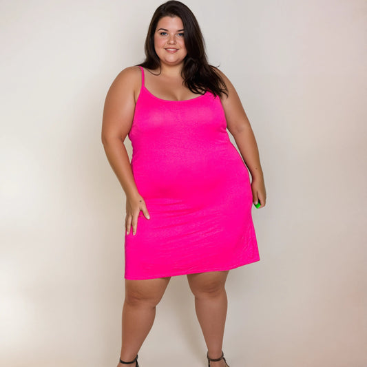 ROBE A BRETELLE FUSCHIA L'indisciplinée