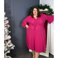 ROBE PAILLETTES FUSCHIA