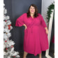 ROBE PAILLETTES FUSCHIA