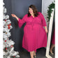 ROBE PAILLETTES FUSCHIA