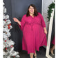 ROBE PAILLETTES FUSCHIA