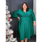 ROBE PAILLETTES VERTE