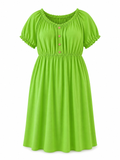 ROBE BARDOT VERTE L'indisciplinée