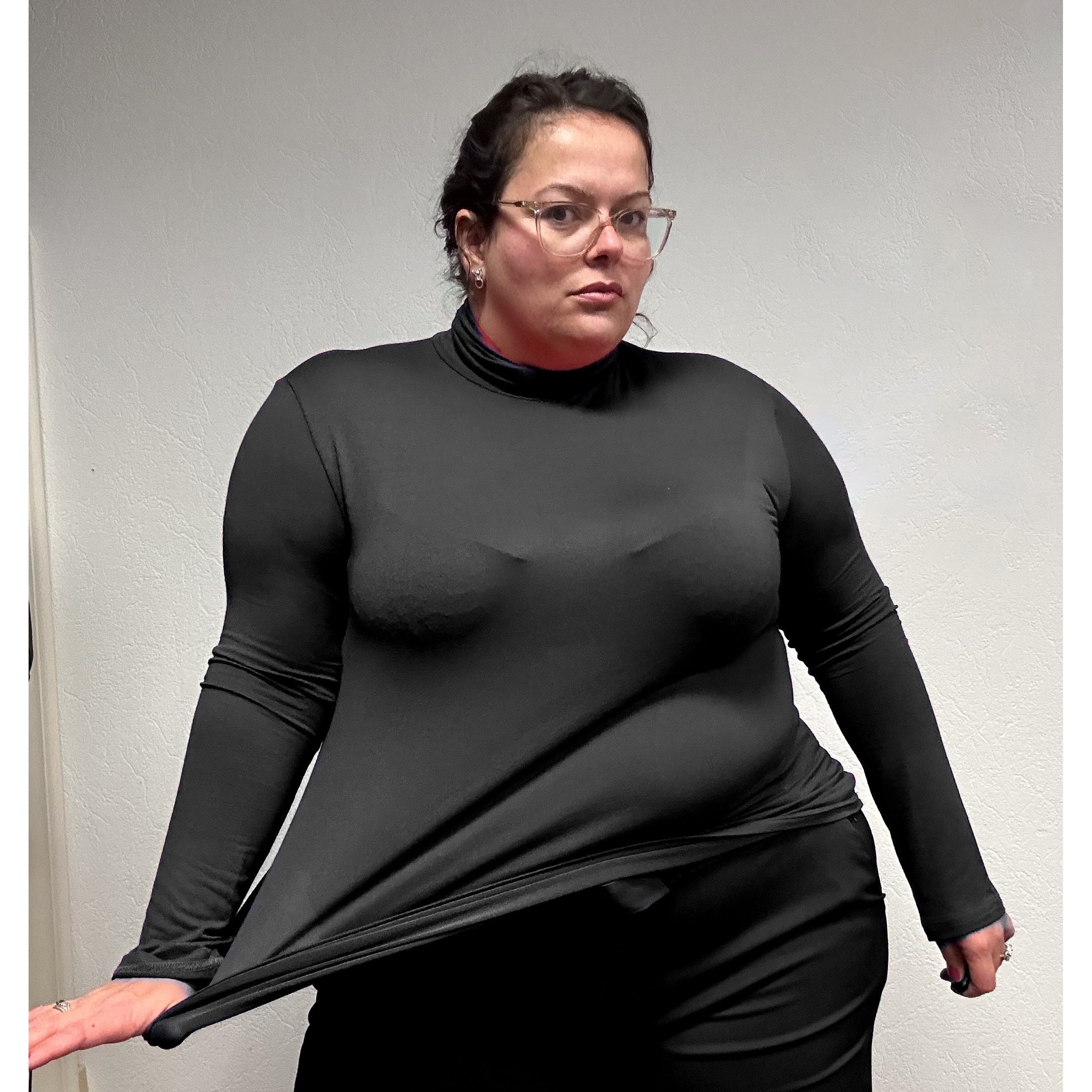 Sous pull top noir