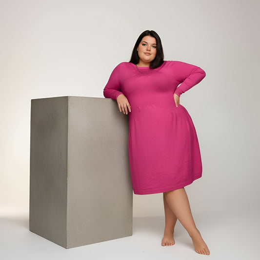 ROBE EN MAILLE FUXIA L'indisciplinée