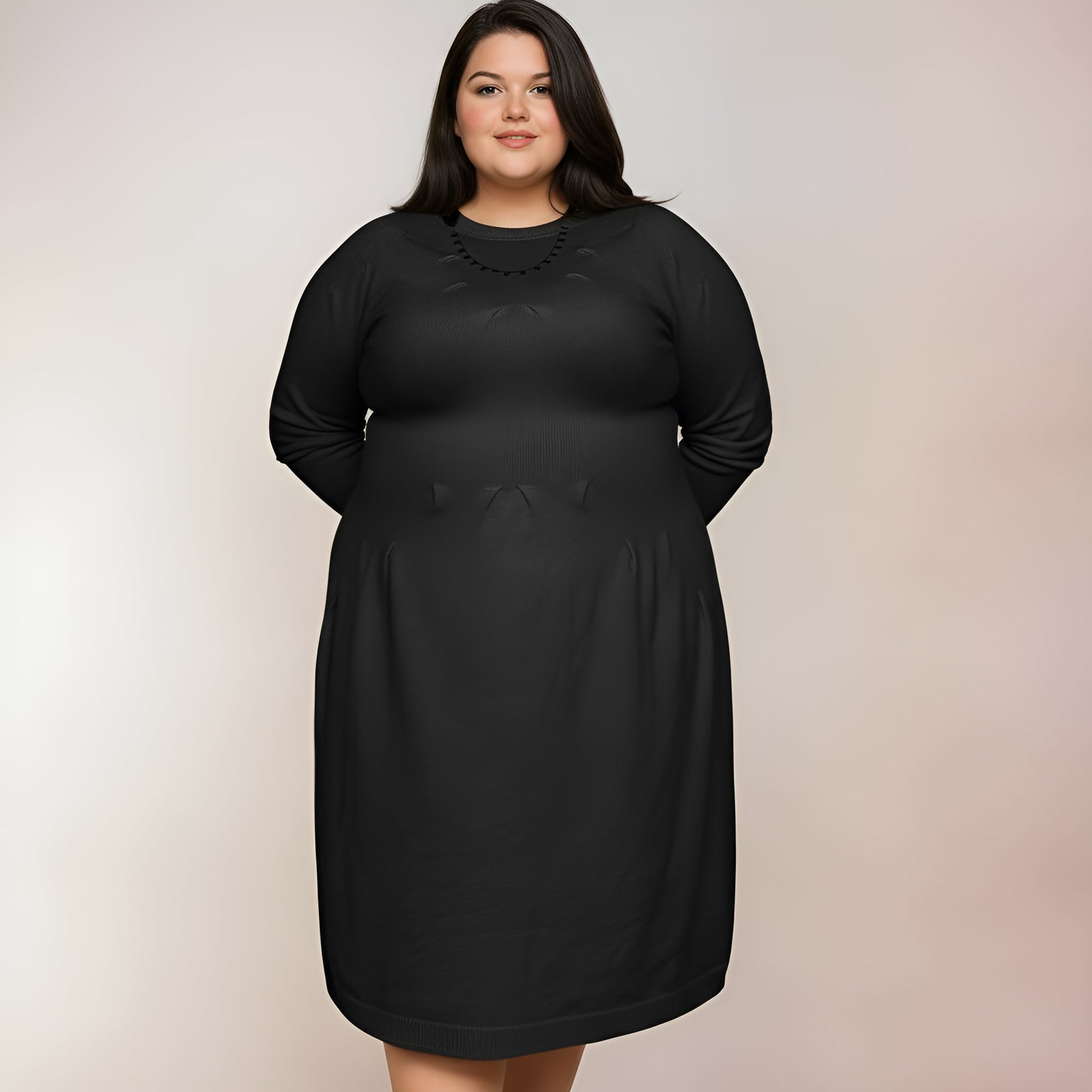 ROBE EN MAILLE NOIRE L'indisciplinée