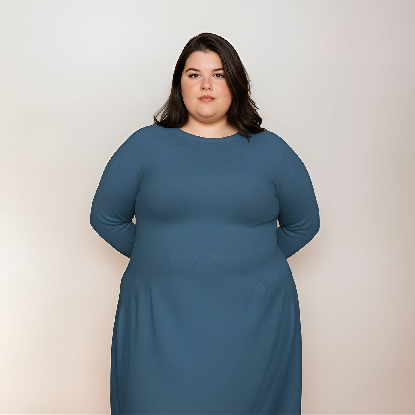 ROBE EN MAILLE PETROL L'indisciplinée