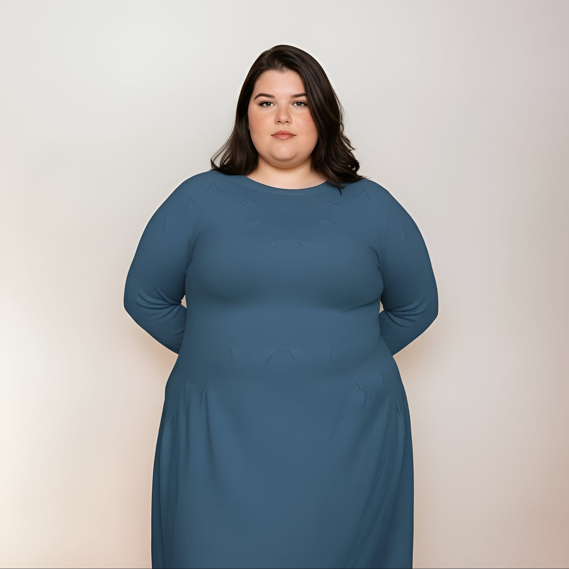 ROBE EN MAILLE PETROL L'indisciplinée