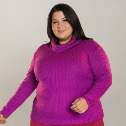 PULL COL LARGE FUXIA L'indisciplinée