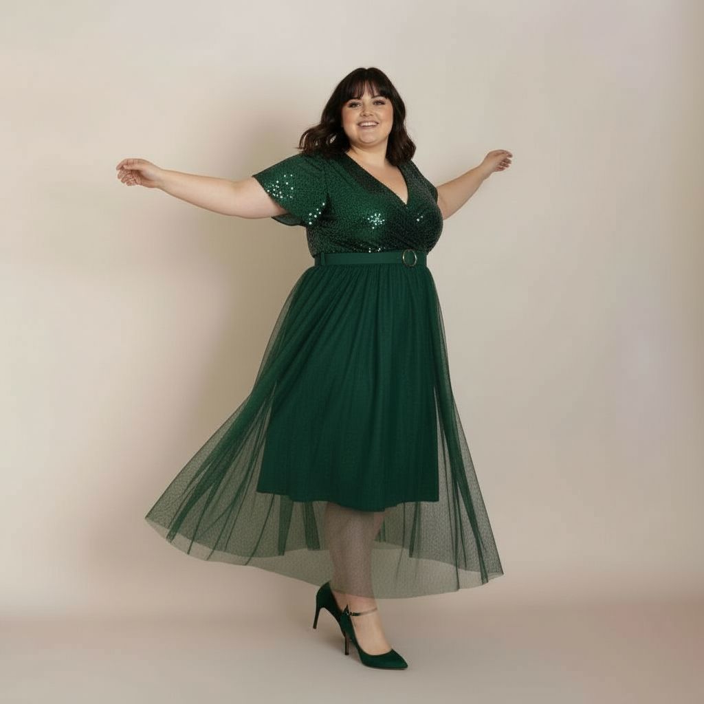 ROBE DE SOIRÉE VERTE L'indisciplinée