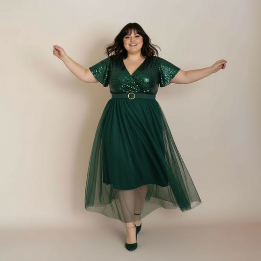 ROBE DE SOIRÉE VERTE L'indisciplinée