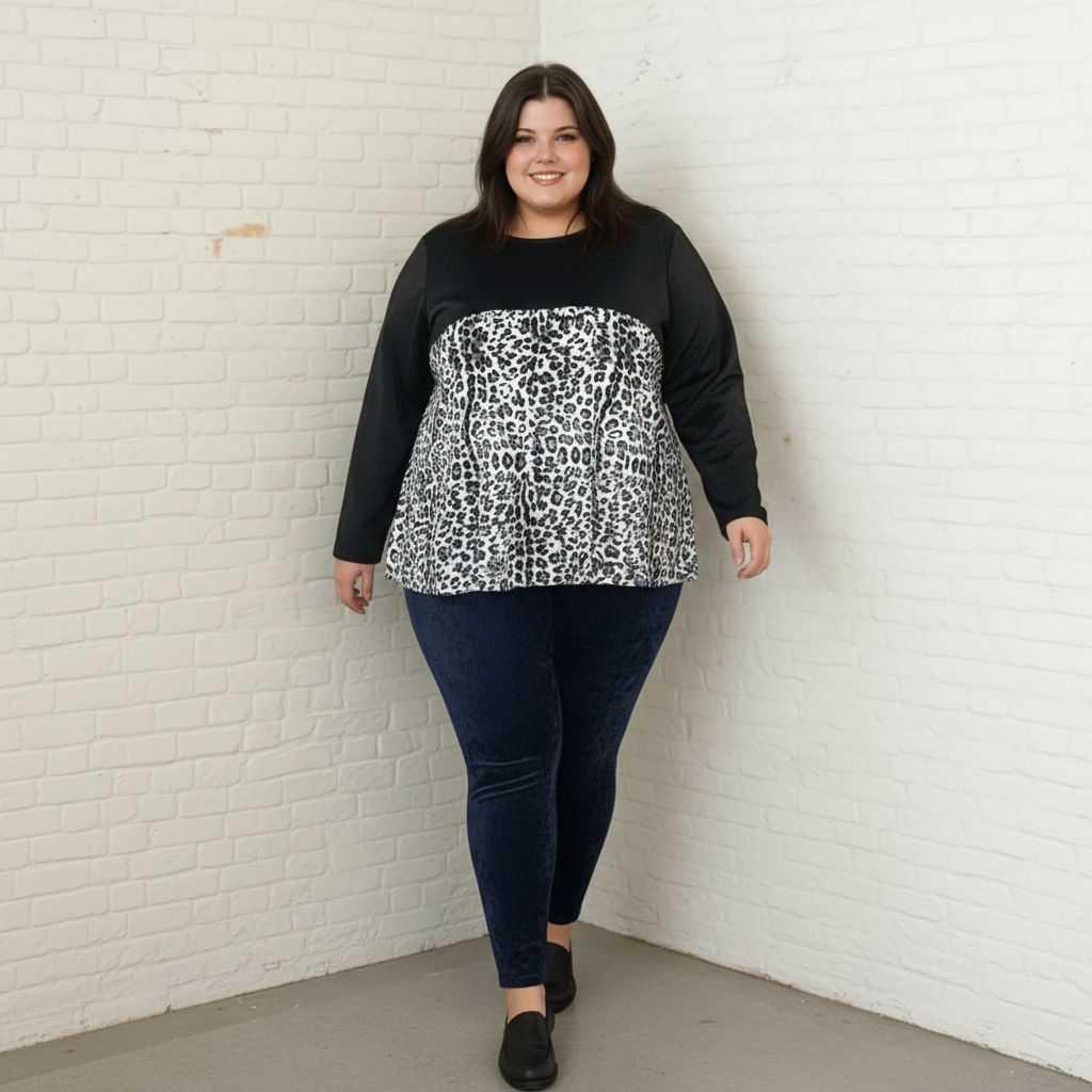 TUNIQUE LEOPARD GRIS