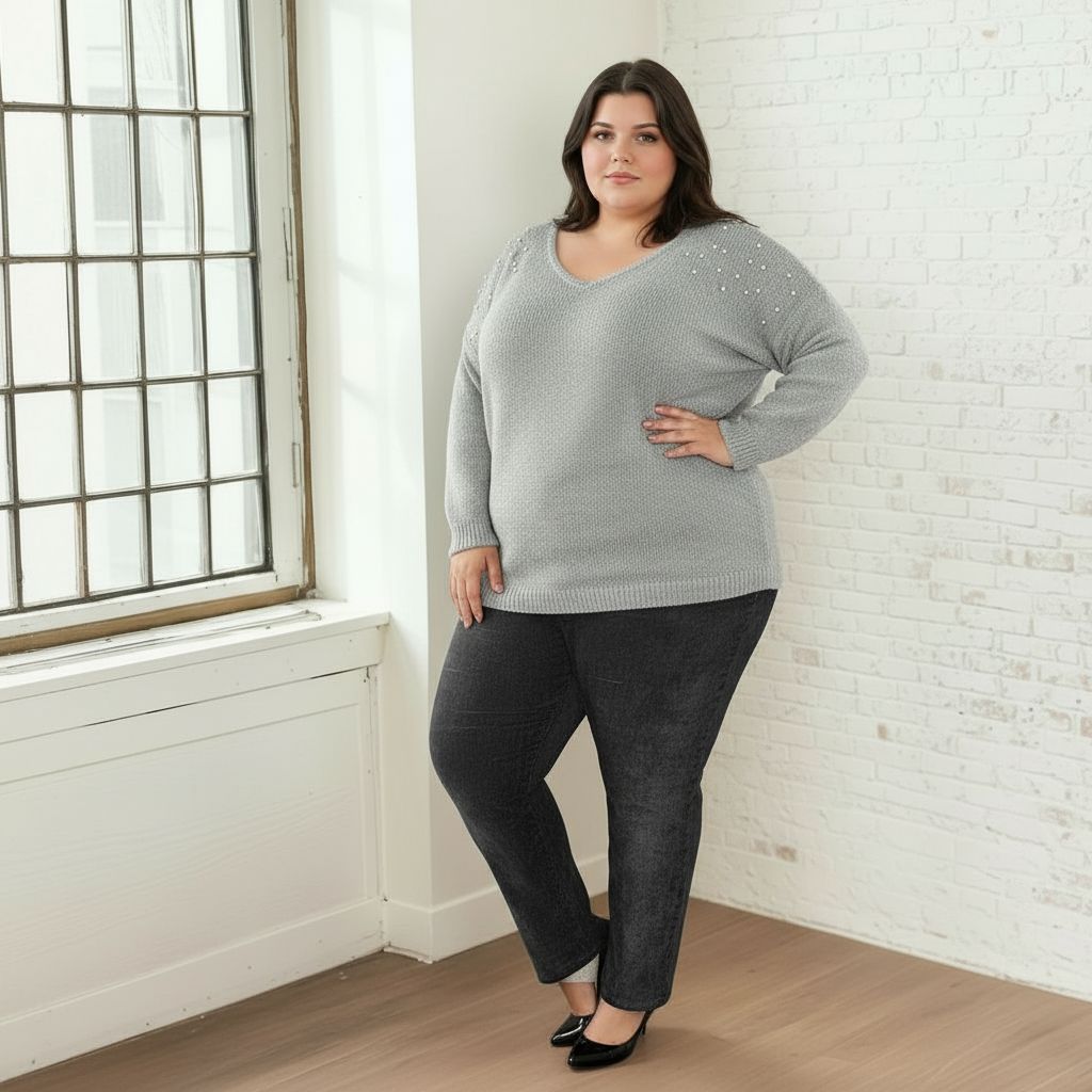 PANTALON EN VELOURS DOUX - NOIR L'indisciplinée